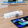 thumbnail image 6 of HITRENDS Surge Protector Power Strip - 6 AC Outlet 6ft Extension Cord, 4 USB Ports for Home Office, 6 of 9