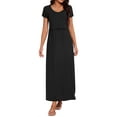 thumbnail image 2 of Women's Split Maternity Long Dresses Nursing Dresses for Breastfeeding, 2 of 5