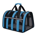 thumbnail image 3 of Bolsas de Transporte Ligeras para Perros, Transportador Plegable Y Transpirable para Gatos, para Viajar, Hacer Turismo, Conejo , Azul Yinane Portador de mascotas al aire libre, 3 of 5