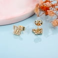 thumbnail image 3 of TINGN Butterfly Initial Earrings for Women 14K Gold Plated S925 Sterling Silver Women Earrings, 3 of 8