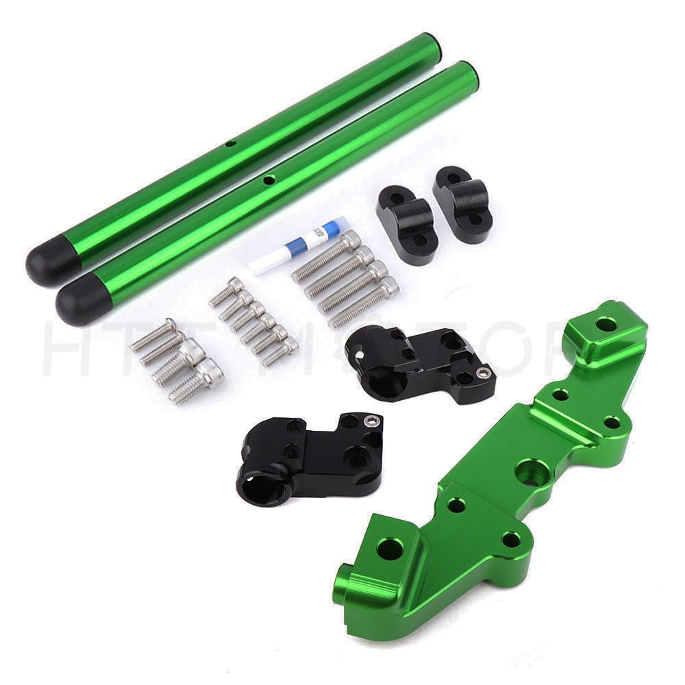 HTTMT Green Separation Riser Clip On Adapter Plate Handlebar For