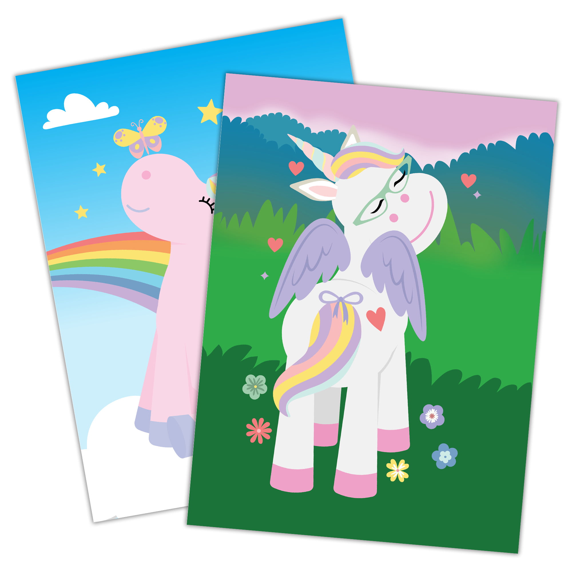 Tribello Unicorn Mini Sticker Book ~ 12 Unicorn Sticker Books with Rainbow Unicorn Stickers for Kids Crafts, Unicorn Birthday Unicorn Party Favors