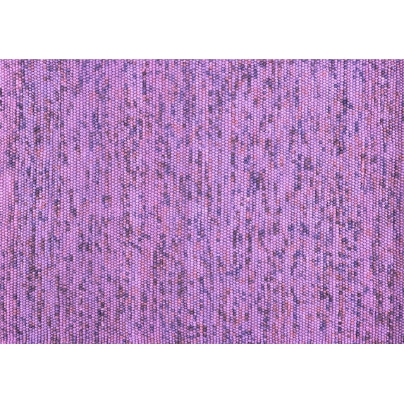 Ahgly Company Indoor Rectangle Abstract Purple Contemporary Area Rugs, 6' x 9'