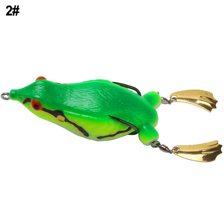 12cm 25g Ray Frog Bait Fishing Sequins Lure Frog Jig Soft Bait Sea Ice  Fishing 
