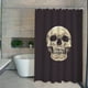 thumbnail image 4 of Cortina de ducha impermeable con estampado de calaveras, 180 x 180 cm, 4 of 5