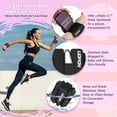 thumbnail image 2 of Pesas para tobillo y muñeca para mujer, juego de 2, brazaletes con peso de silicona ajustables, pulsera de peso con tiras ultraduraderas, 4 libras para yoga, pilates, barra, caminar, entrenamiento de, 2 of 7