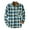 Green, variant on XMMSWDLA Mens Plus Top Plaid Padded Shirts Casual Long Sleeve Button Down Lapel Jackets Slim Fit Winter Warm Tops Blouse