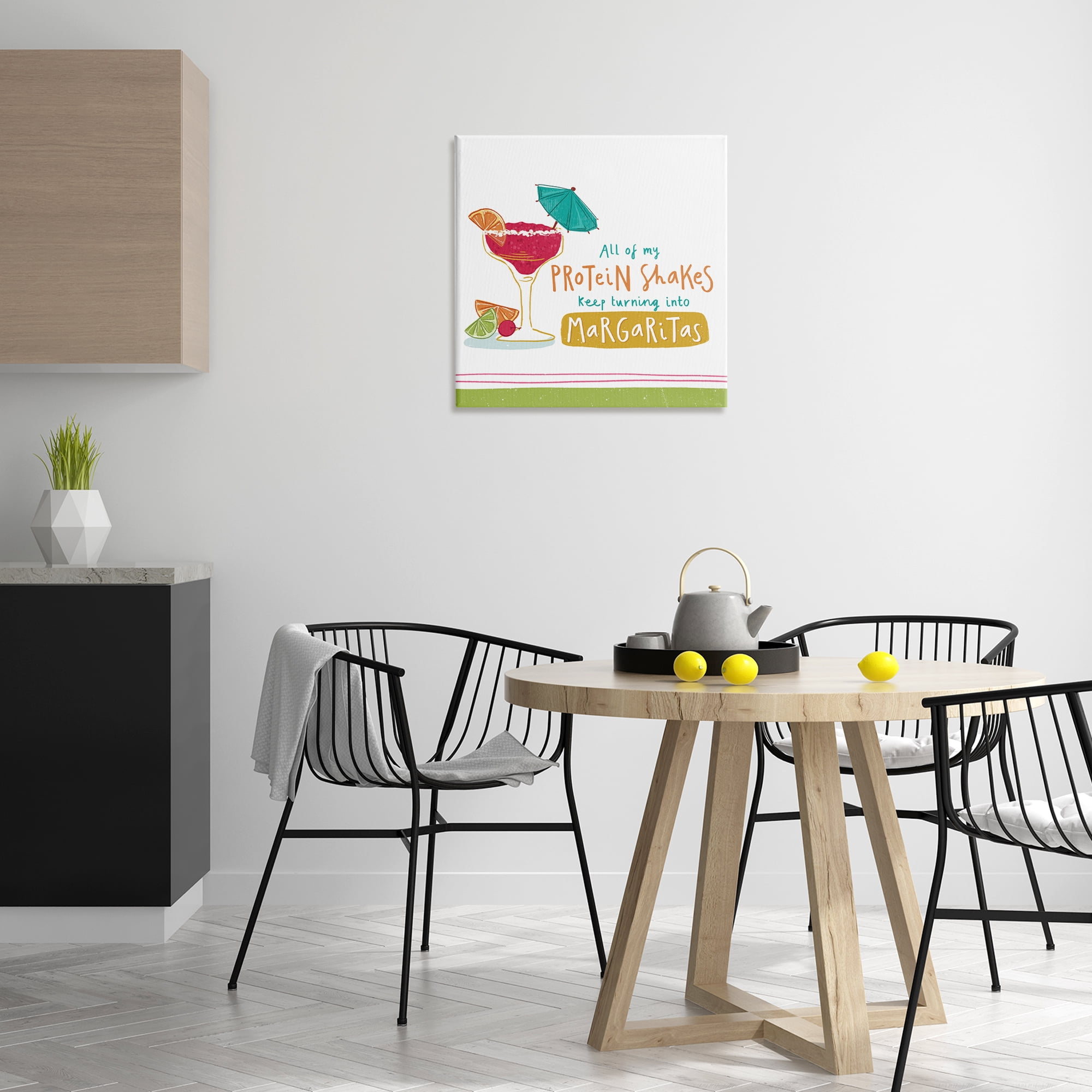 Stupell Industries Funny Margarita Phrase Food & Beverage Painting Wrapped Canvas Art Print Wall Art, 24 x 24