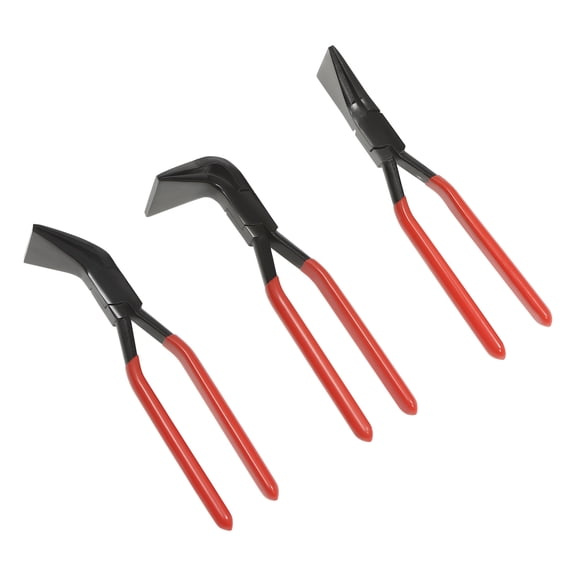 Griptix 3-Piece Dent Removal Tool Set with Straight, 45° and 90° Pliers, Made of Durable Carbon Steel, Lightweight and Portable for Easy Use
