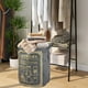 thumbnail image 4 of Cesta de ropa plegable grande con asa | Cesto para ropa sucia de tela de lino y algodón | Organizador de almacenamiento portátil y ligero para baño, dormitorio y armario, 4 of 6