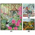thumbnail image 2 of (DA623) Hilo Algodón Ecológico Bordado 14CT 2 Hebras Impresión 33*44 Cm Kit Serie Paisaje Punto Cruz Colibrí Y Pabellón (gancho), 2 of 5