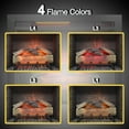 thumbnail image 4 of 28 inch Infrared Electric Fireplace Insert, Touch Panel Home Decor Heater, Smokeless Firebox With fixed Trim Kit.With Crackling Sound, 4 of 6