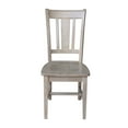 thumbnail image 4 of Set of Two San Remo Solid Wood Splatback Chairs in Washed Gray Taupe, 4 of 6