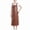 Brown（long）, variant on DOVACKA Waterproof PU Apron with Large Pocket, Oil-Proof & Dust-Proof, Black and Red