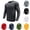 Dark Gray, variant on Mens Long Sleeve UPF 50+ Sun Protection T-Shirt Quick Dry Slim Fit Lightweight Outdoor Running Gym Casual Athletic Top