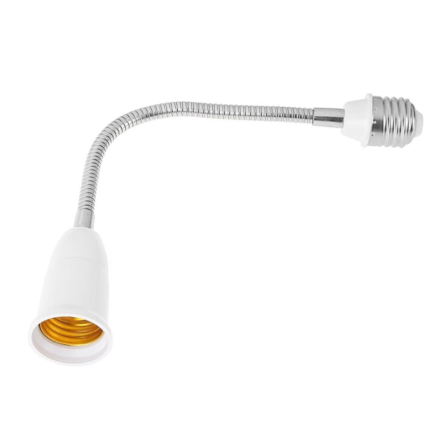 Lámpara 5 uds E27-E27 adaptador de extensión Flexible Base de elongación del convertidor (29,5 cm)