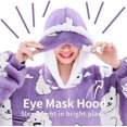 thumbnail image 2 of Wearable Blanket Hoodie, Oversized Sherpa Fleece Hooded Sweatshirt with Eye Mask for Adult, Gifts for Women Men, 2 of 7