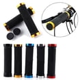 thumbnail image 1 of 1 Pair Colorful Handle Motorcycle Dirt Pit Bike Rubber Handlebar Grip Mtb Handlebar Cover Grips Smooth Soft Rubber Anti-SlipStyle A4 He Qiyong unisex, 1 of 1