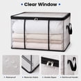 thumbnail image 6 of Bedroom Storage and Organization, Clothes Storage Bag, Under Bed Storage, Stackable Closet Storage, 24X17X14 Inch Heavy Duty Clear Pvc Storage Box with Reinforced Side Support,, 6 of 6