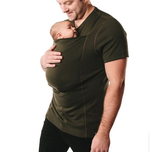 Amazon ebay AliExpress Souhait Papa Kangourou T-shirt Décontracté Multifonctionnel Col Rond Manches Courtes