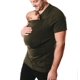 thumbnail image 1 of Camiseta casual de manga corta con cuello redondo y multifuncional de papá canguro, 1 of 6