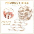 thumbnail image 2 of Uxcell Fur Yarn, Soft Plush Fluffy Chunky Polyester Faux Fur Eyelash Yarn for Crocheting Hand Knitting Blanket Hats Crafting Chestnut Shell Color, 2 of 5