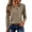 Light Brown #31, variant on Long Sleeve Polo Shirts for Women Dressy Button Collared Golf Tops Loose Fit Business Workout Office T Shirts, 2XL