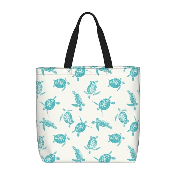 Easygdp Turtle Bolsa Tote para Mujer, Bolso de Hombro para Trabajo, Playa, Viajes, Compras y Supermercado