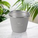 thumbnail image 1 of Mini taza para acampar de 50ml, vaso de café de acero inoxidable para exteriores, taza de pinta ligera apilable para senderismo y pesca, 4 Uds., 1 of 9