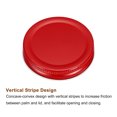 thumbnail image 4 of Uxcell 2.76" Regular Mouth Tin Plate Mason Jar Lids for Canning Jars, Red 12 Pack, 4 of 5