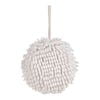 

Riapawel Quick Dry Hanging Hand Towel Thicken Chenille Wipe Ball Kitchen Bathroom Handkerchief