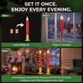 thumbnail image 6 of Tupkee Red LED Window Candles Set of 2 Battery-Operated Flameless Christmas Candles with Flickering Flame & Timer for Holiday Window & Home Home Decoration, 6 of 7