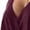 Wine Red, variant on Plus Size Long Dress V Neck Flared Skirt Elegant Commuting Maxi Dress Solid Color Three Quarter Sleeve 0XL 4XL