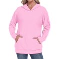 thumbnail image 4 of TARAINYA Women Oversized Crewneck Hoodies Long Sleeve Pullover Sweatshirt with Pockets, 4 of 9