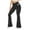 Black, variant on Women's High Waisted Flare Yoga Pants Bootcut Stretch Workout Pants with Pockets