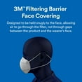 thumbnail image 6 of 3M Filtering Barrier Face Covering, One Size Fits All, 5/Pack, 6 of 13