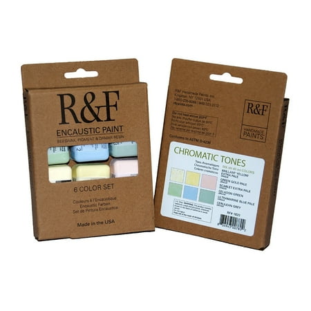 UPC: 0836943007802 | R&F Handmade Paints Encaustic Paint Cake Set  6-Color Chromatic Tone Color Set