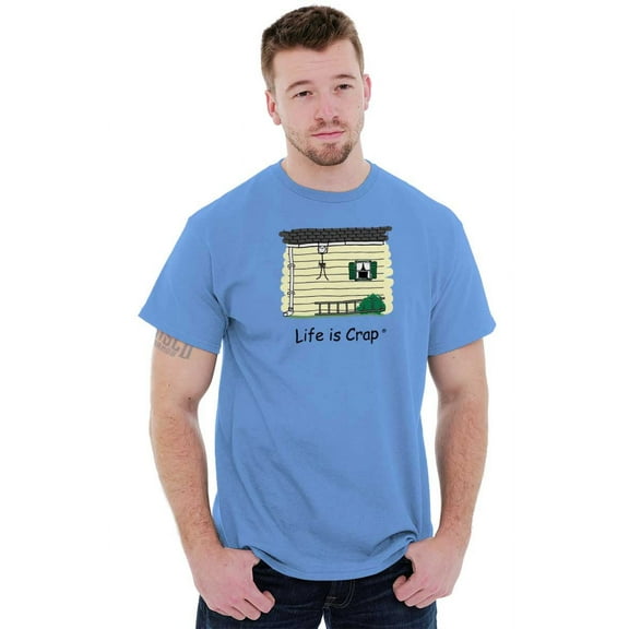 Unlucky Lost Falling Ladder Accident Men's Graphic T Shirt Tees Brisco Brands S