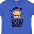 thumbnail image 4 of Inktastic Monkey I Love Hanging out with My Daddy Boys or Girls Toddler T-Shirt, 4 of 5