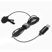 Saramonic SR-ULM10 Clip-On USB Lavalier Microphone for Computers w/ 6.56 (2m) Cable, Clip, Windscreen & Pouch