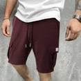 thumbnail image 6 of Dagugfen Cargo Shorts for Men Knee Length Sweat Shorts Loose Comfy Outdoor Camping Fishing Shorts Multi Pockets, 6 of 7