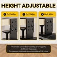 thumbnail image 3 of Cup Holder Clamp with 360° Rotation, Adjustable Hidden Drink Holder for Office Gaming Study Desk Chair Arm Recliner Compatible with Universal Cup, Bottles, 3 of 7