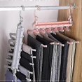 thumbnail image 2 of 2025 Multifunctional Folding Trouser Rack Telescopic Multi-Layer Trouser Storage Tool 33 25.5cm (Gray), 2 of 5