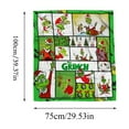 Christmas Decorations Grinch Weighted Blanket 3D Printed Flannel Green
