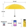 thumbnail image 5 of Toptie Mini Travel Umbrella, Compact Sun & Rain Umbrella with UV Protection (Blue), 5 of 7