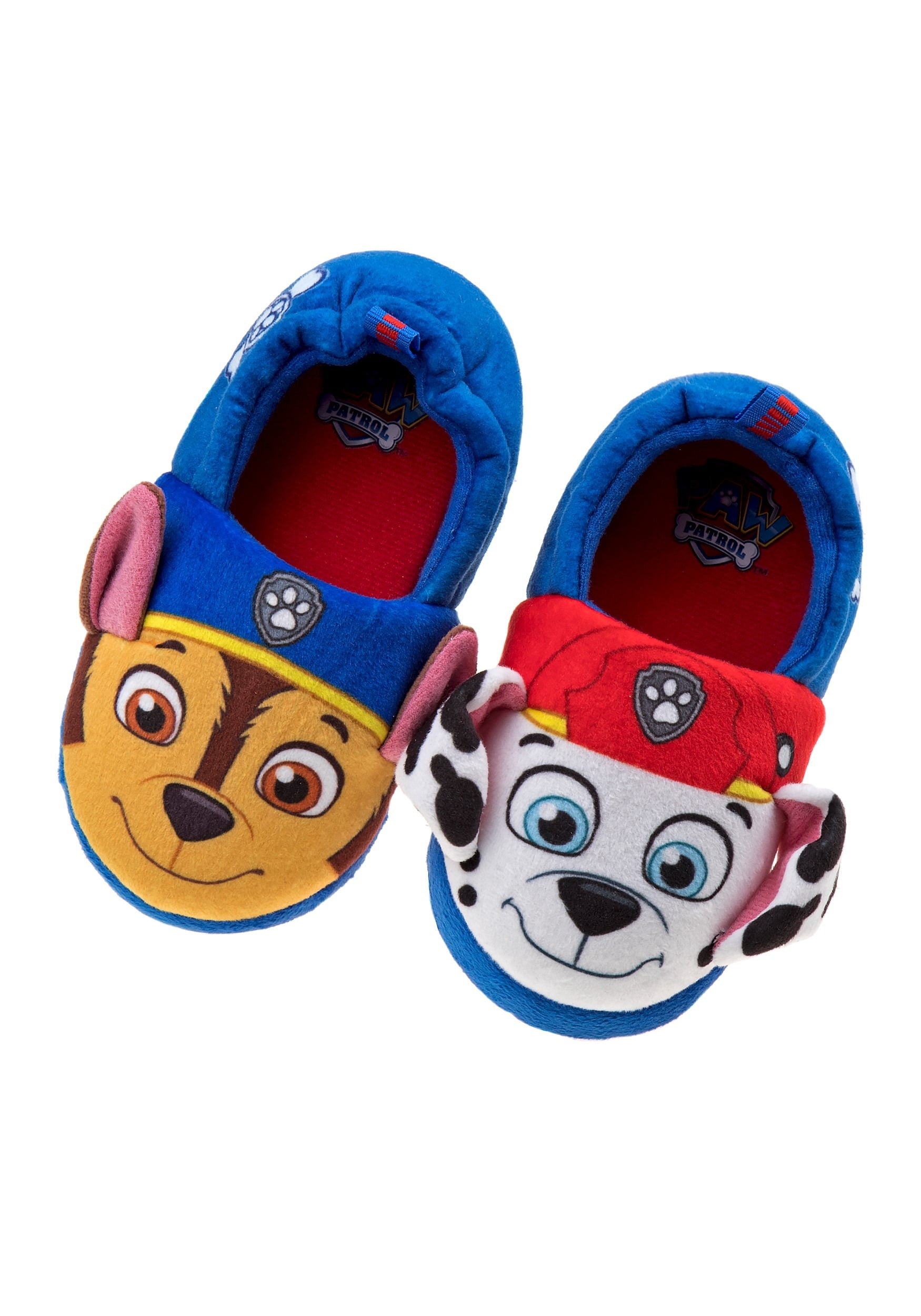 Paw Patrol Rubble 3D Plush Kids Toddlers Slippers Non Slip Sole Size 10.5-12