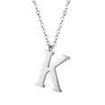 thumbnail image 1 of PROSTEEL Colgante Inicial K Collar de plata con letra del alfabeto, collar de acero inoxidable para mujeres y niñas, regalo de cumpleaños de joyería con encanto de nombre personalizado, 1 of 7