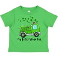thumbnail image 3 of Inktastic My 1st St. Patrick's Day Green Fire Truck with Clovers Boys or Girls Toddler T-Shirt, 3 of 5