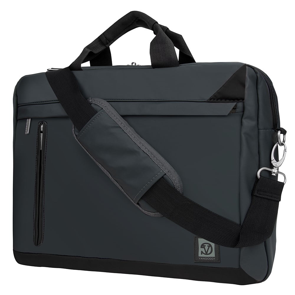 VANGODDY Series Professional Over the Shoulder Vegan Leather Laptop Bag