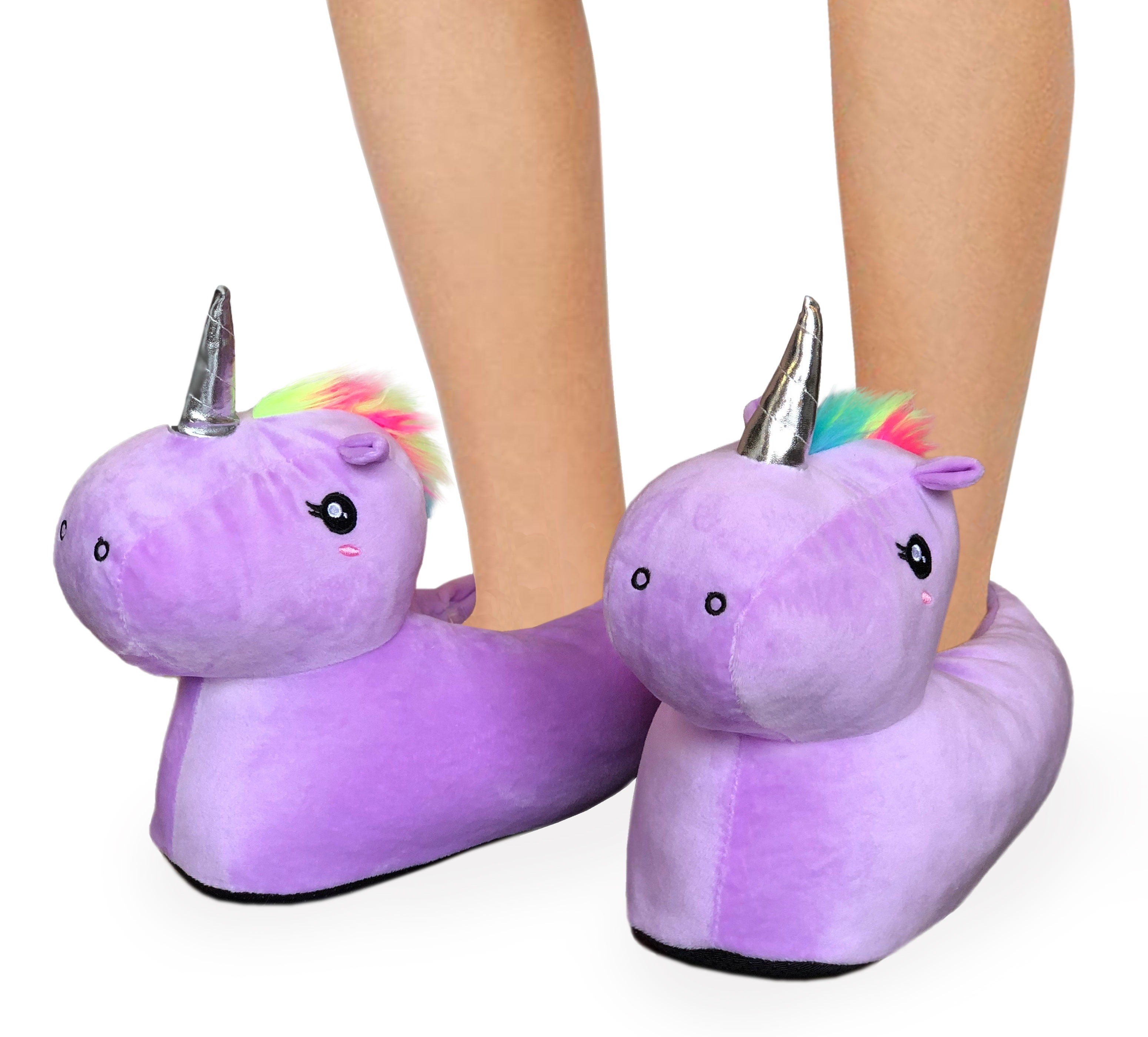 pause lyd skæbnesvangre Modlines Women's/Big Girl's Unicorn Llama House Slippers Shoes,  Purple(Unicorn), Small (4-5) - Walmart.com